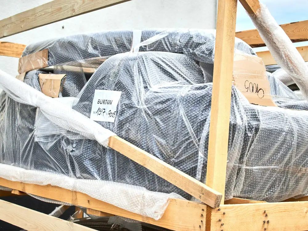 Furniture wrapped for a move